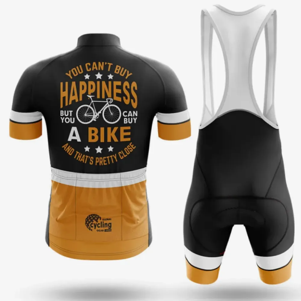 Cycling Jersey Happiness Black/Gold/White