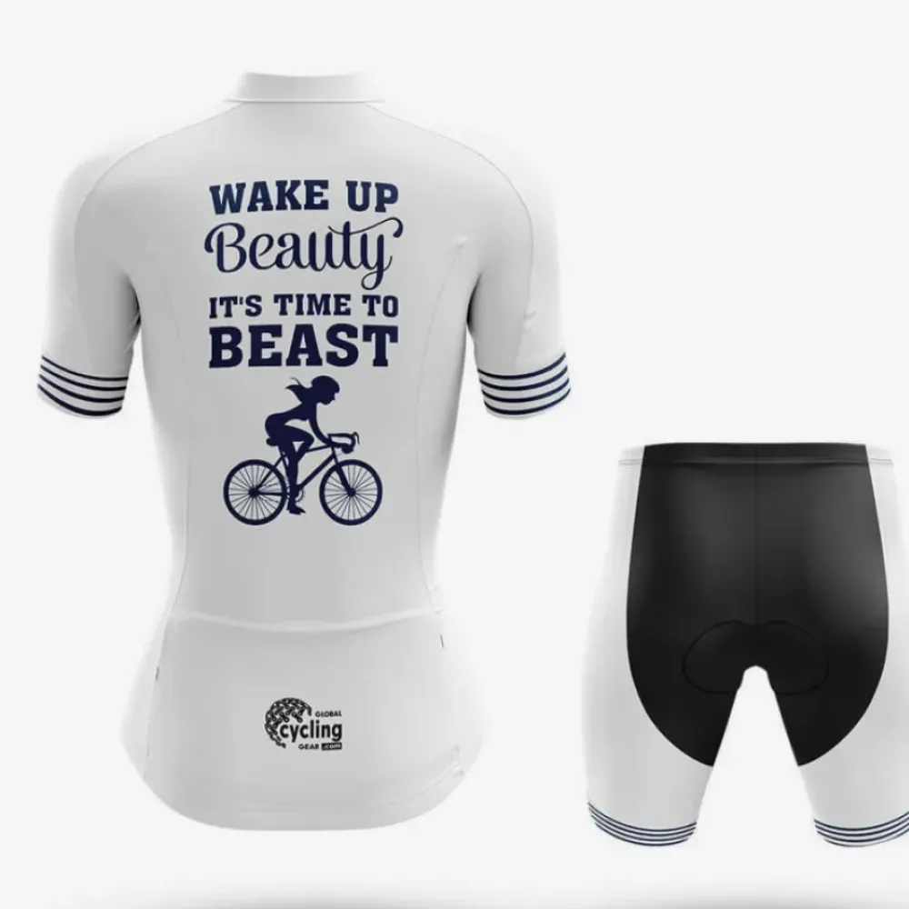 Beauty Wake Up Cycling Kit White/Black/Navy
