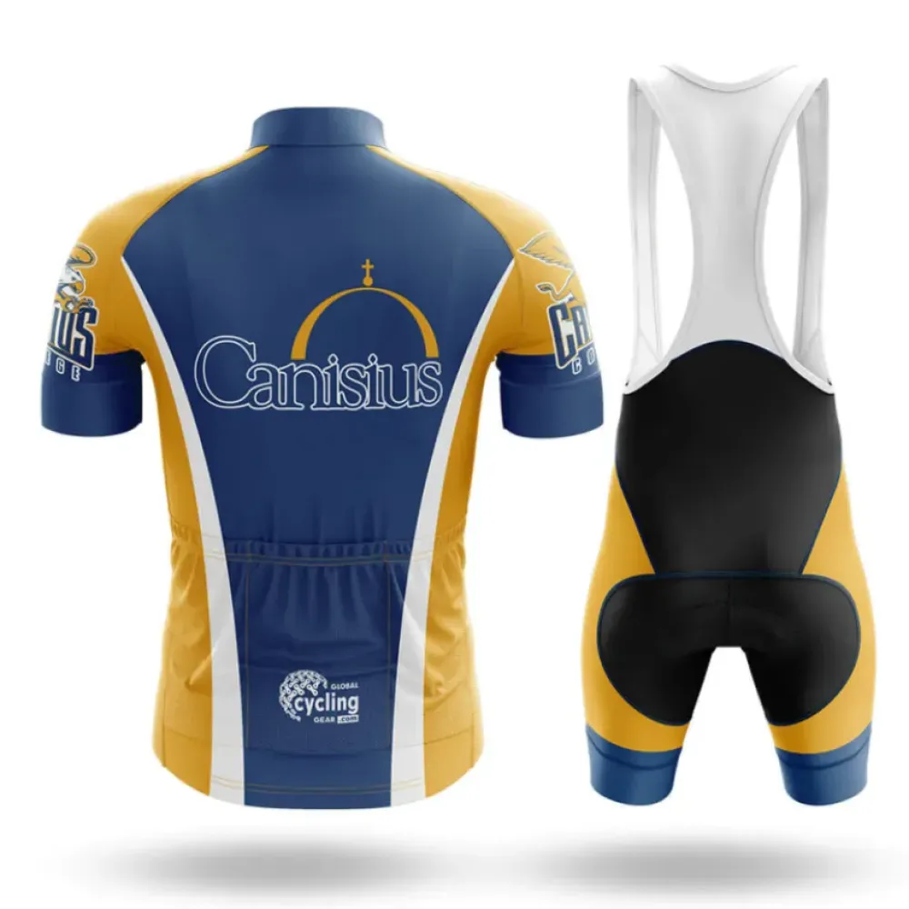 Canisius College Long Sleeve Cycling Jersey Navy/Yellow/White