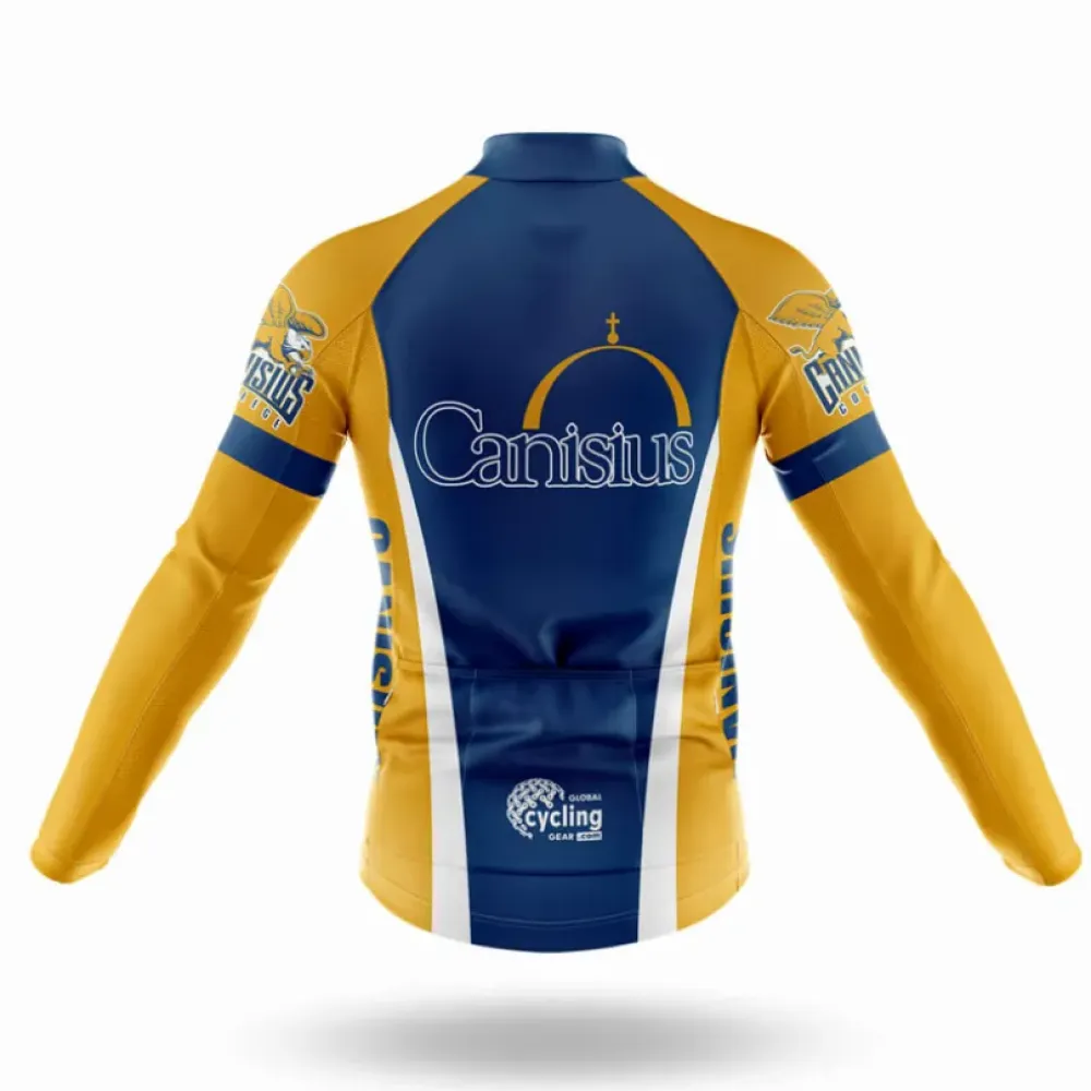Canisius College Long Sleeve Cycling Jersey Navy/Yellow/White
