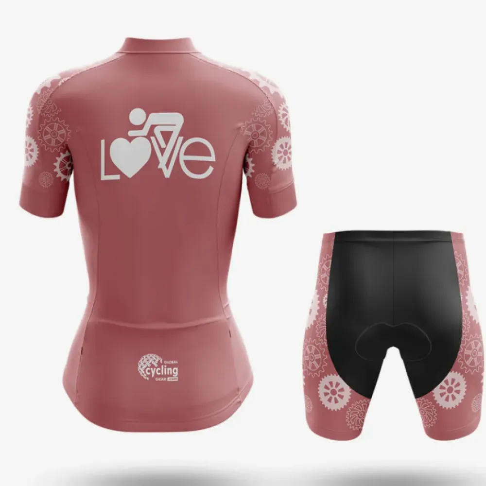 Cycling Lover Love Jersey Pink/Grey/White