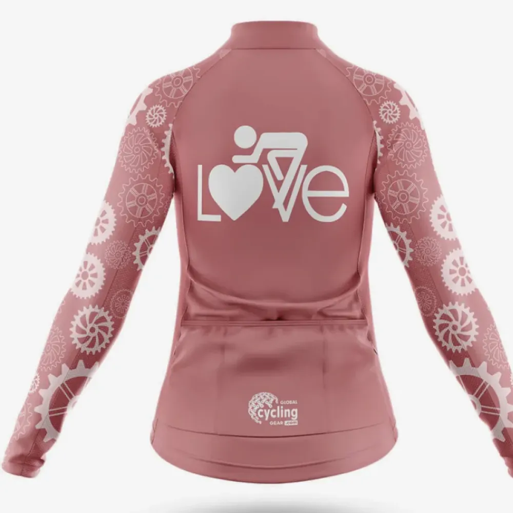 Cycling Lover Love Jersey Pink/Grey/White