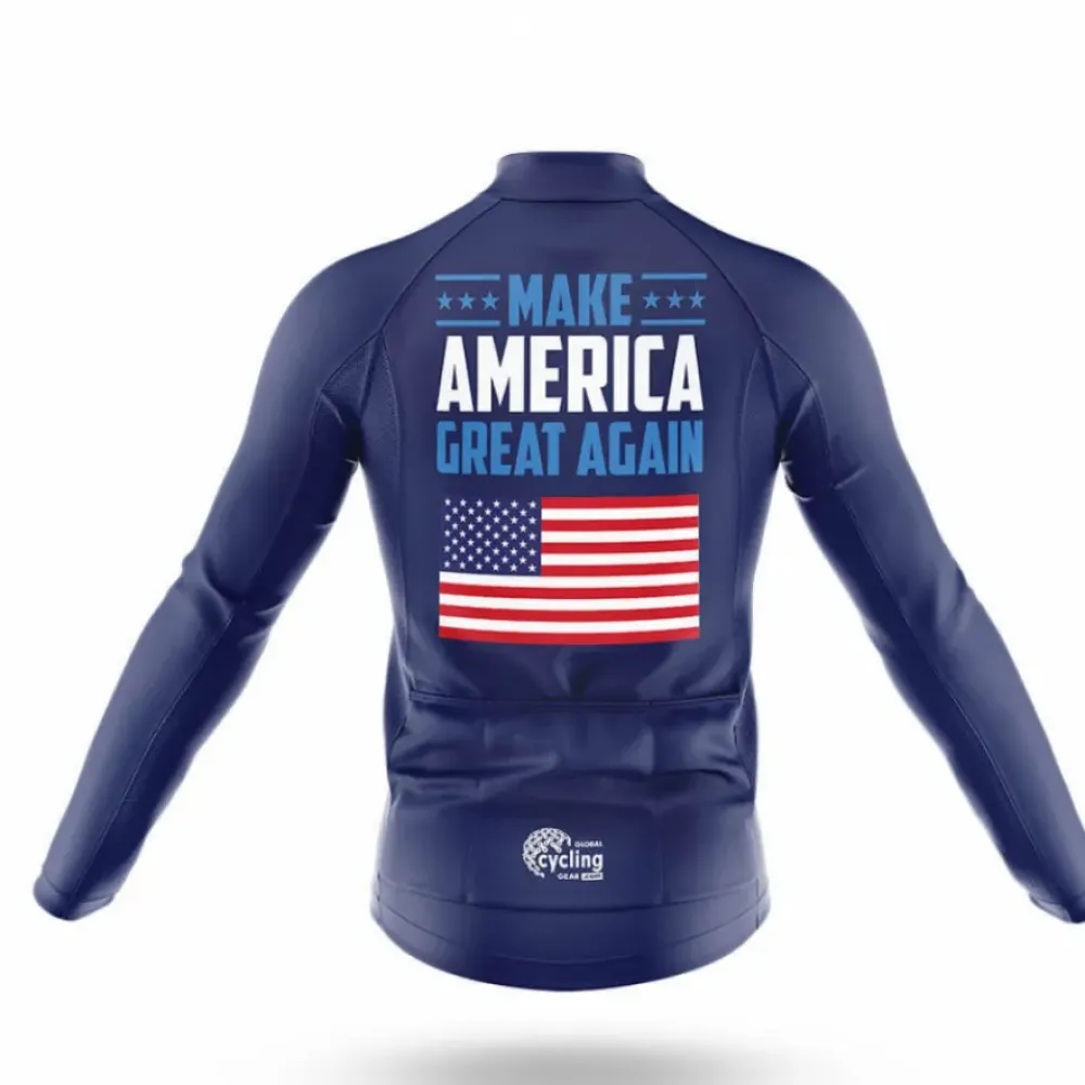 Cycling Jersey Make America Great Again Navy/Red/White
