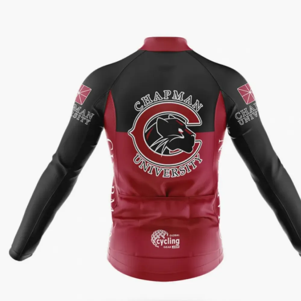 Chapman University Long Sleeve Cycling Jersey Ver.2 University Black/Burgundy/Red
