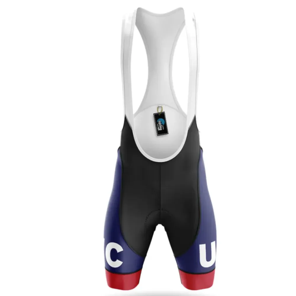 University of Illinois Chicago Long Sleeve Cycling Jersey Navy/Red/White