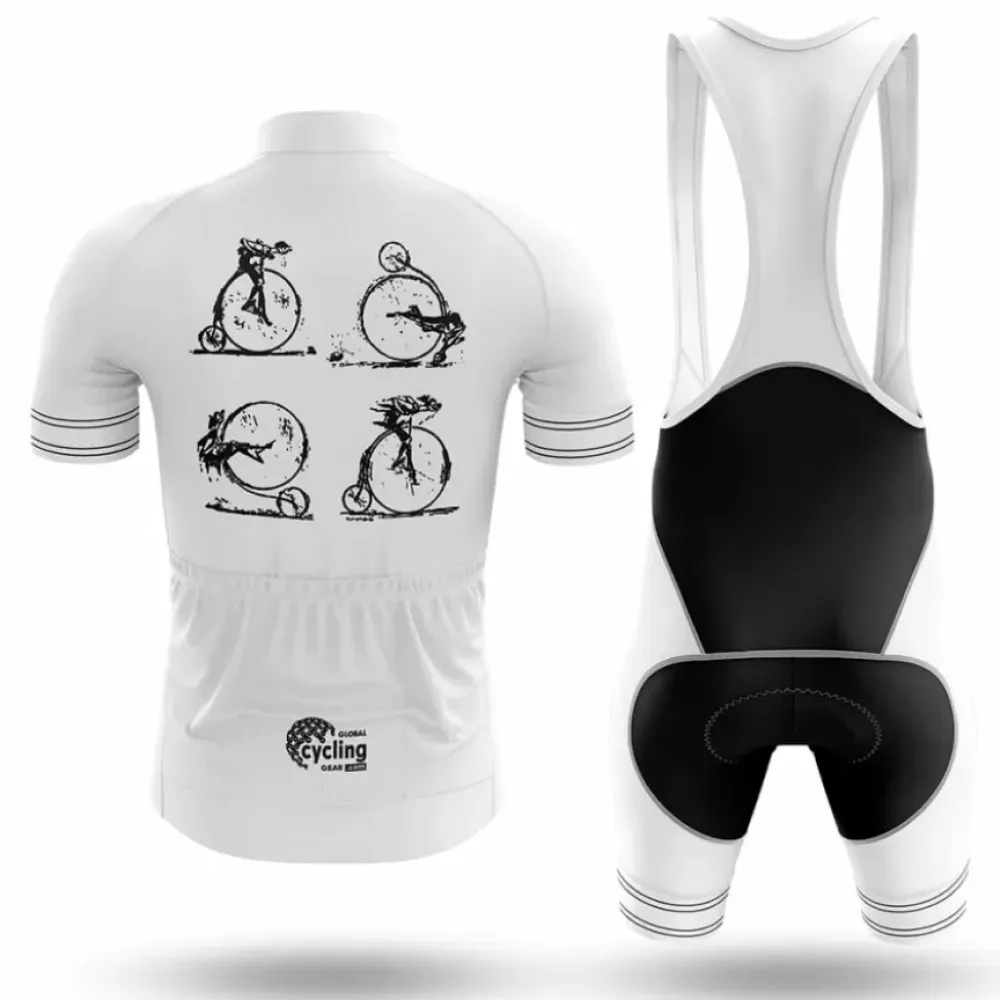 Rolling Bicycle Bib White/Black/Grey