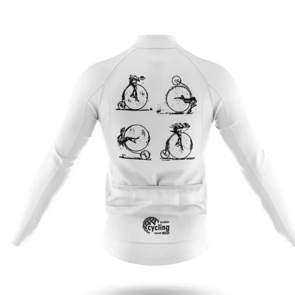 Rolling Bicycle Bib White/Black/Grey