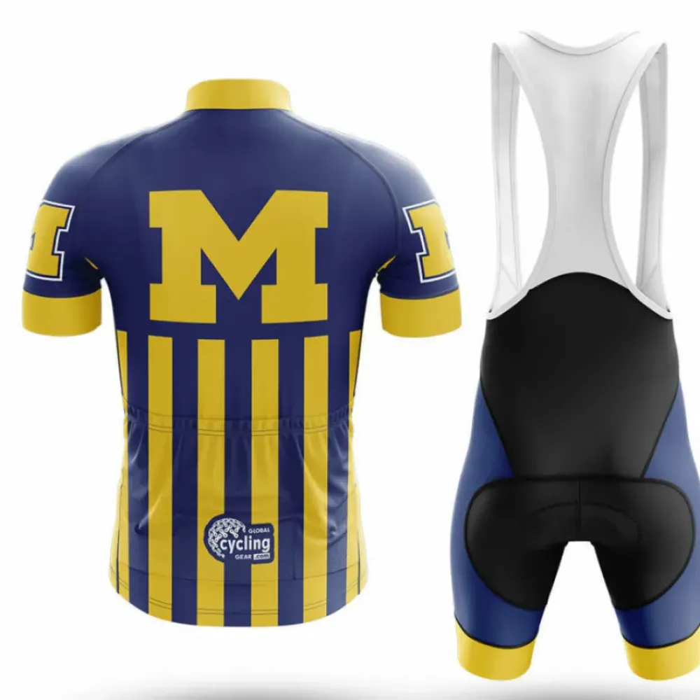 Michigan Cycling Jersey Navy/Yellow/Gold