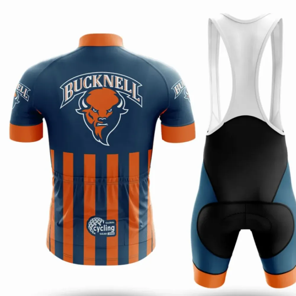 Bucknell University Cycling Bibs Comfortable Navy/Orange/White