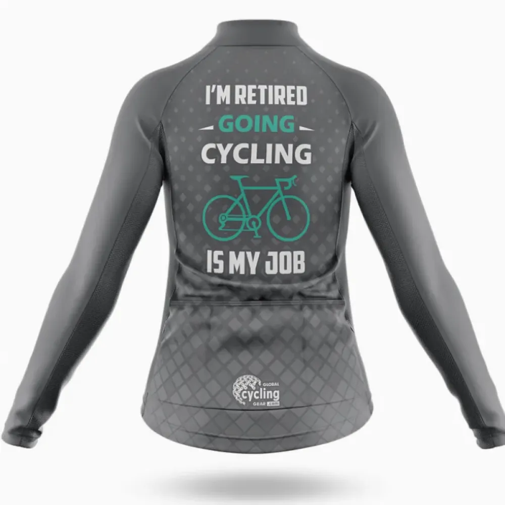 Cycling Is My Job V4 Retired Gray/Teal/White
