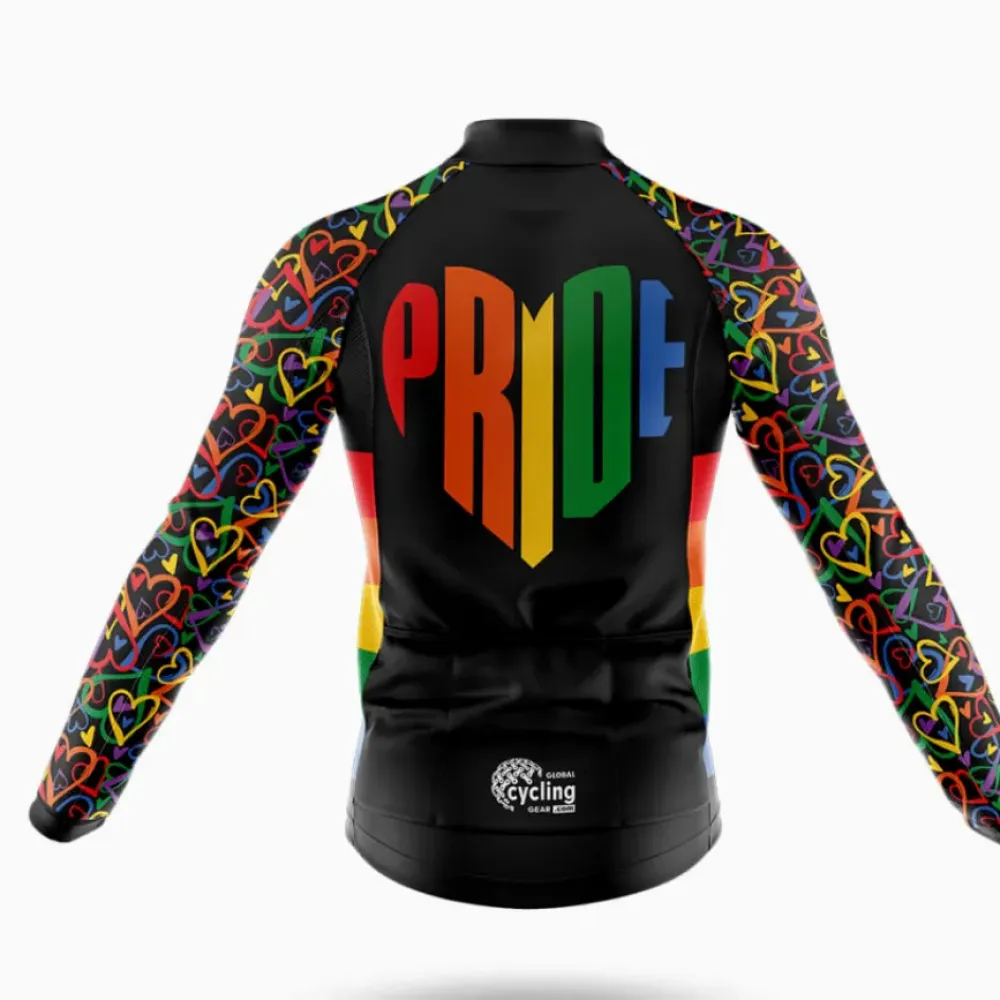 Cycling Kit Pride Heart Rainbow
