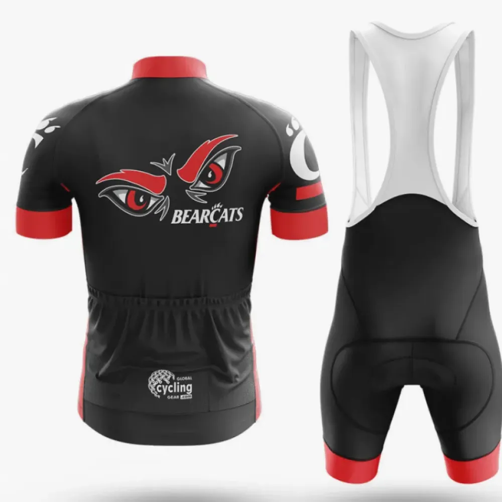 Bearcats Eyes Cycling Bibs Comfortable Black/Red/White
