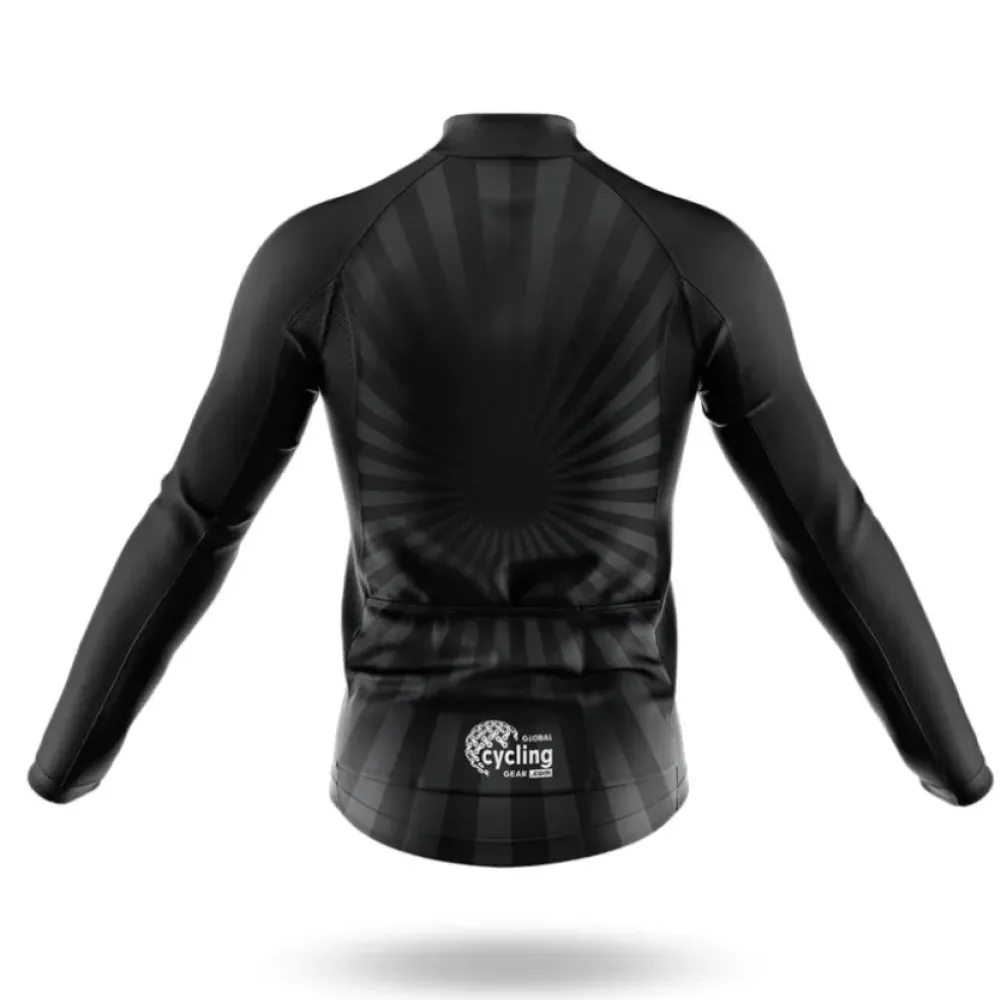 Ride My Bike Long Sleeve Cycling Jersey Ver.2 Peaceful Escape Black/Orange/White