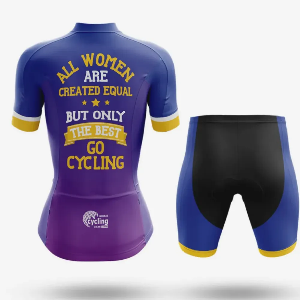 Women Cycling Jersey Equal Blue/Yellow/Purple