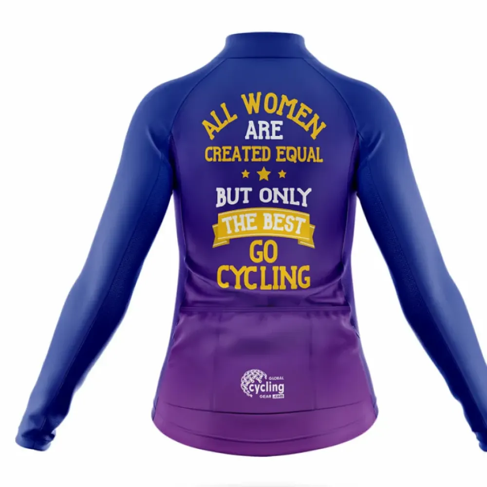 Women Cycling Jersey Equal Blue/Yellow/Purple