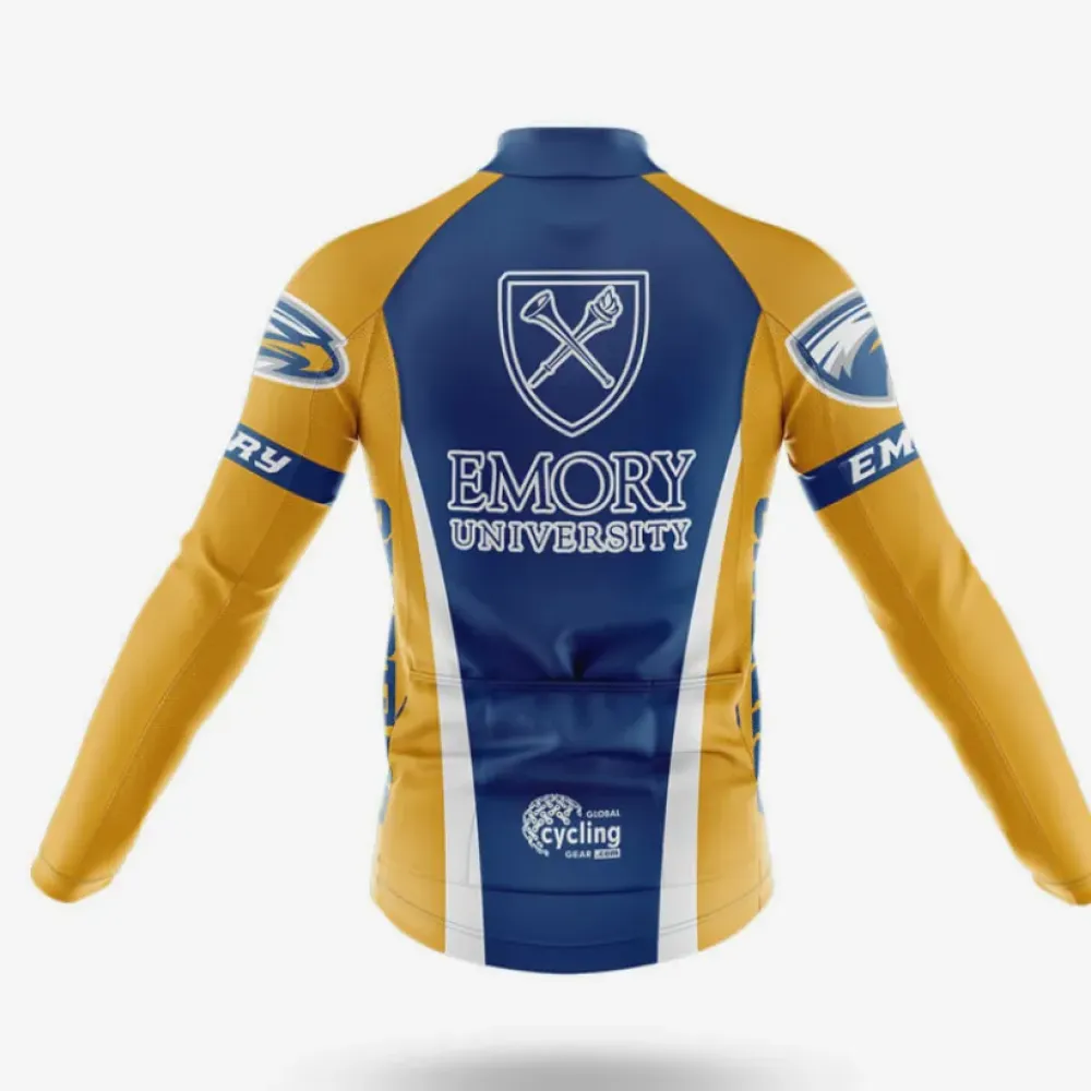 Emory University Cycling Kit Full Set Blue/Yellow/White