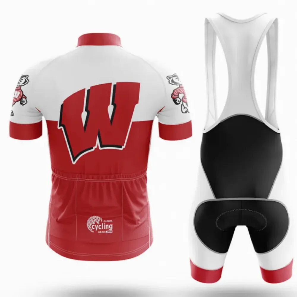 Wisconsin Badgers Cycling Jersey Red/White/Black