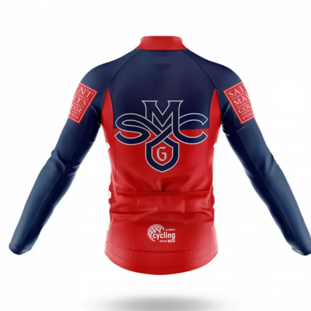Saint Mary's College Long Sleeve Cycling Jersey Navy/Red/White