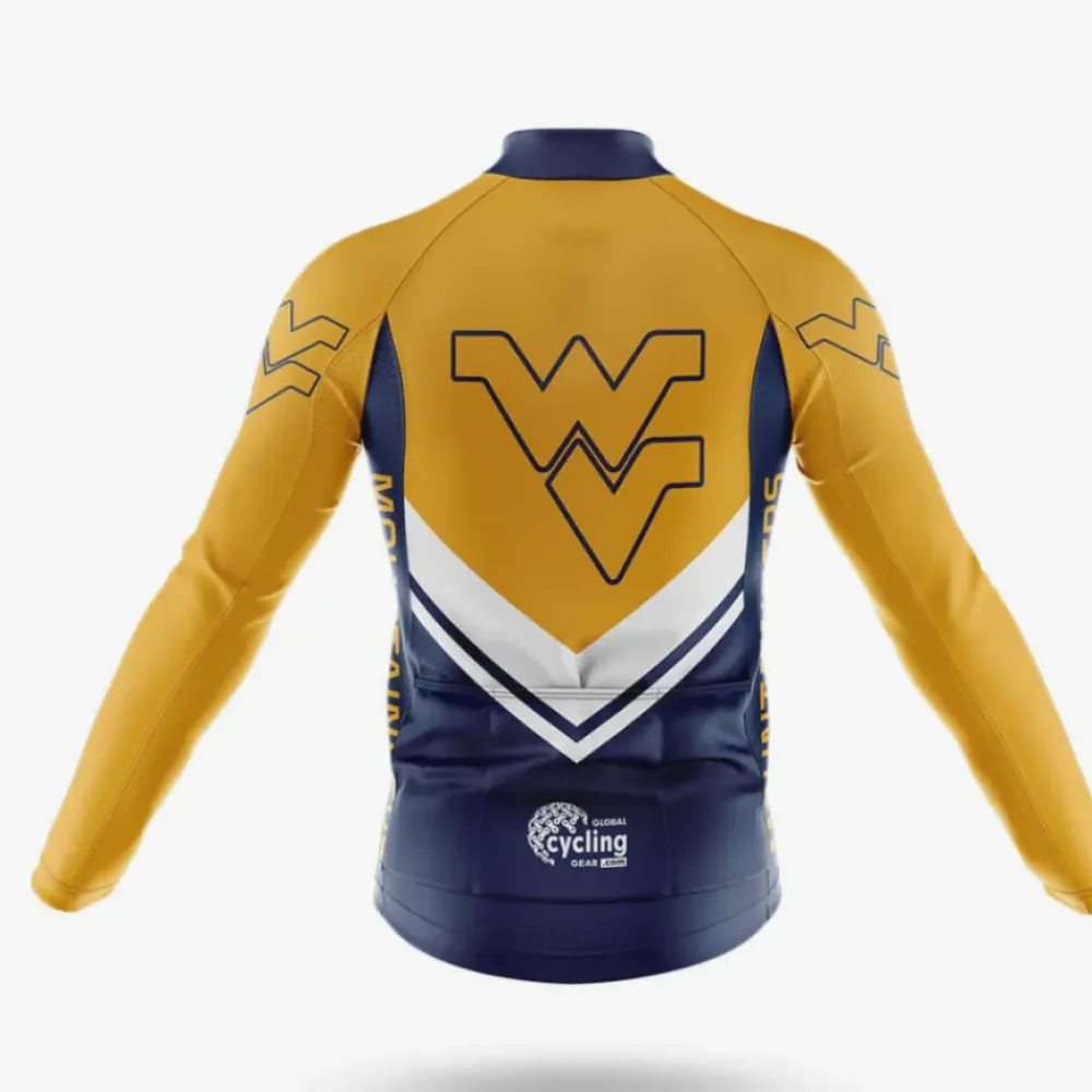 Cycling Bibs West Virginia University Yellow/Black/Grey