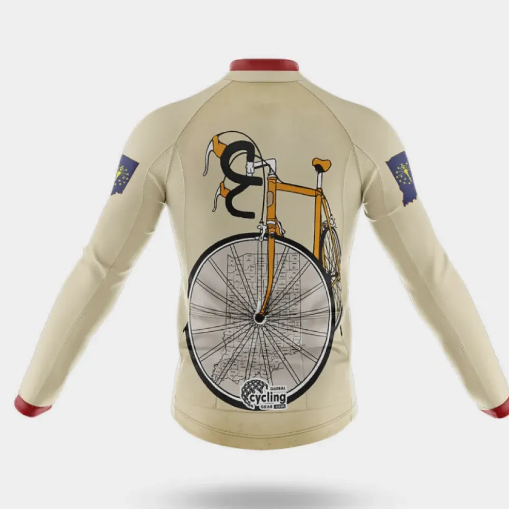 Indiana Riding Club Retro Bicycle Cream/Burgundy/Blue