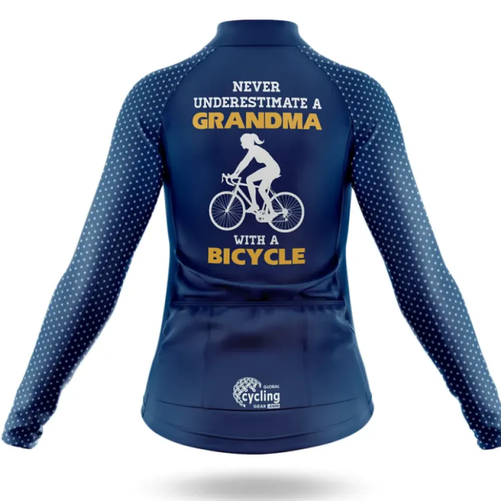 Grandma Women's Cycling Kit Bold Navy/Gold/Black