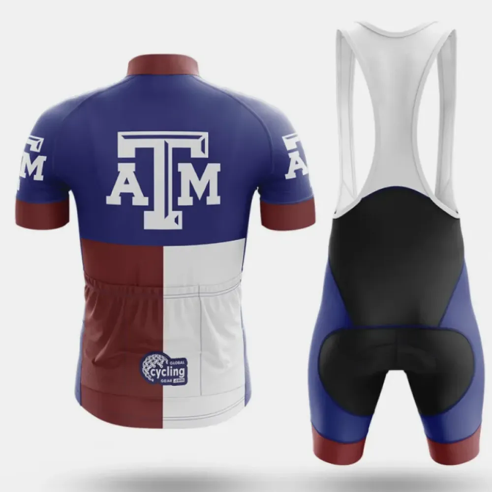 Texas A&M Cycling Jersey Modern Blue/Brown/White