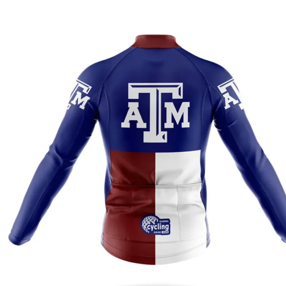 Texas A&M Cycling Jersey Modern Blue/Brown/White
