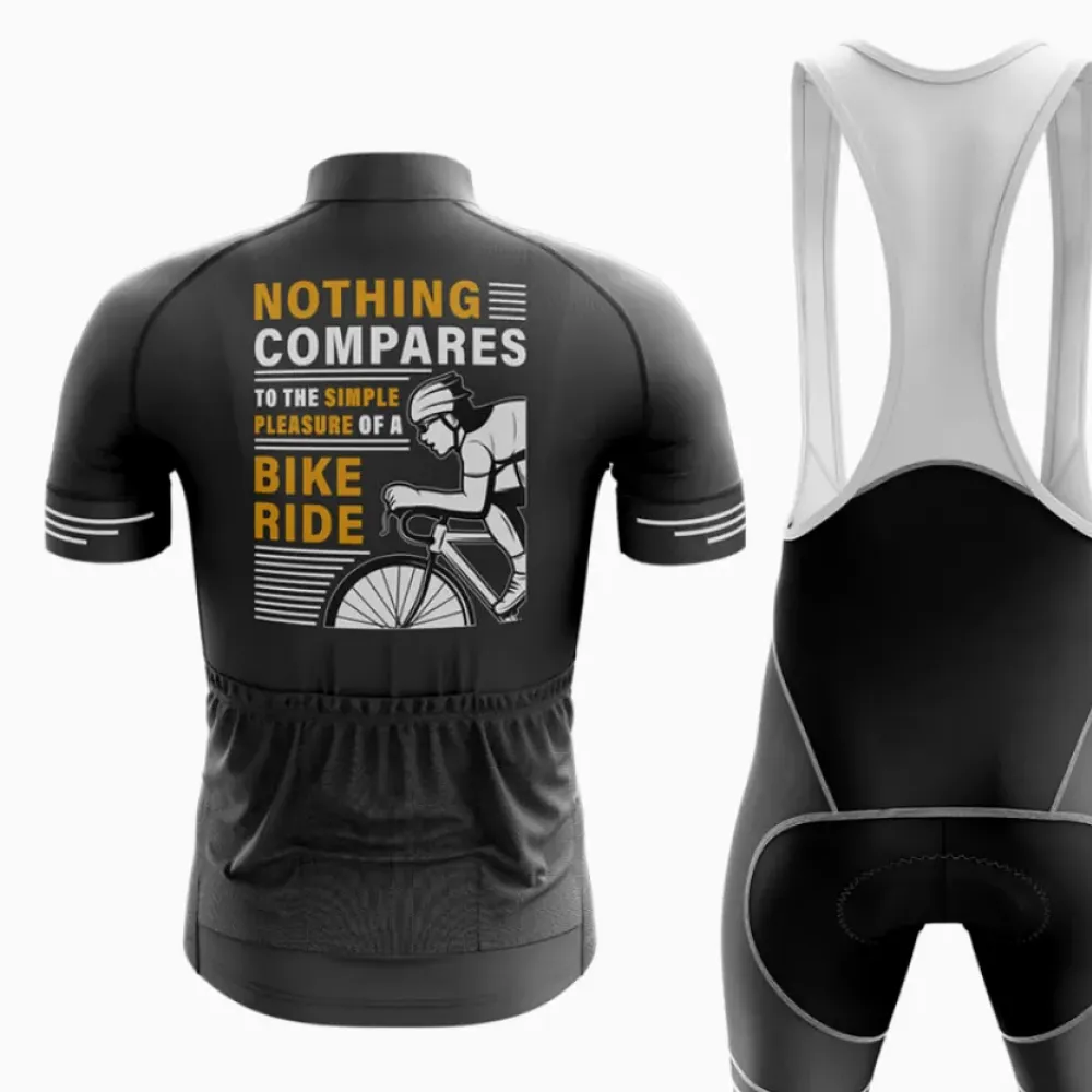 Cycling Jersey Nothing Compares Black/Gold/White