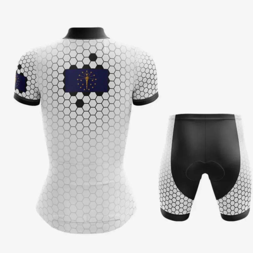Indiana V7 Cycling Kit Full Set White/Black/Grey