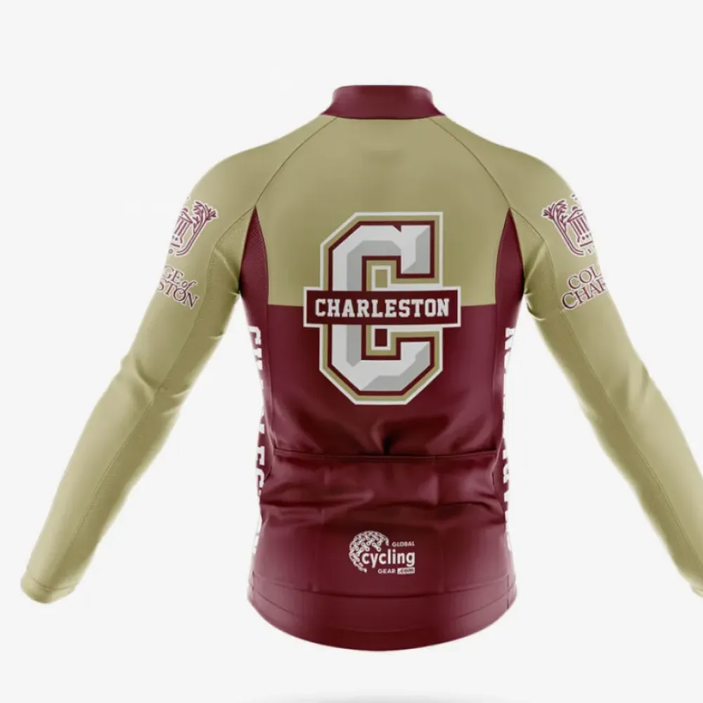 College of Charleston Cycling Bibs Ver.2 Comfortable Black/Gold/White