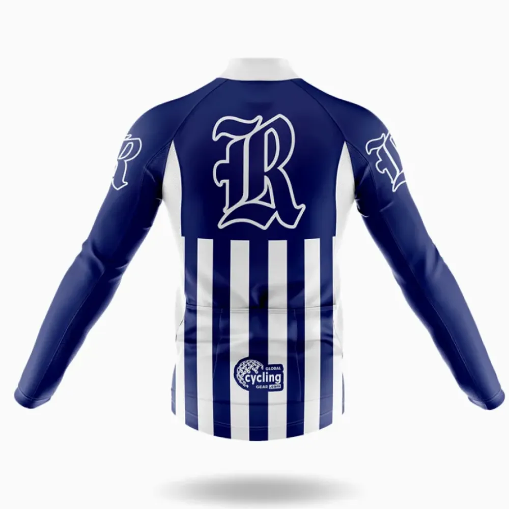 Rice University USA Long Sleeve Cycling Jersey Navy/White/Blue