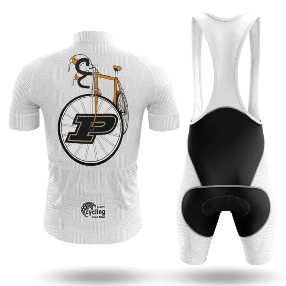 Purdue University Classic Cycling Kit White/Black/Grey