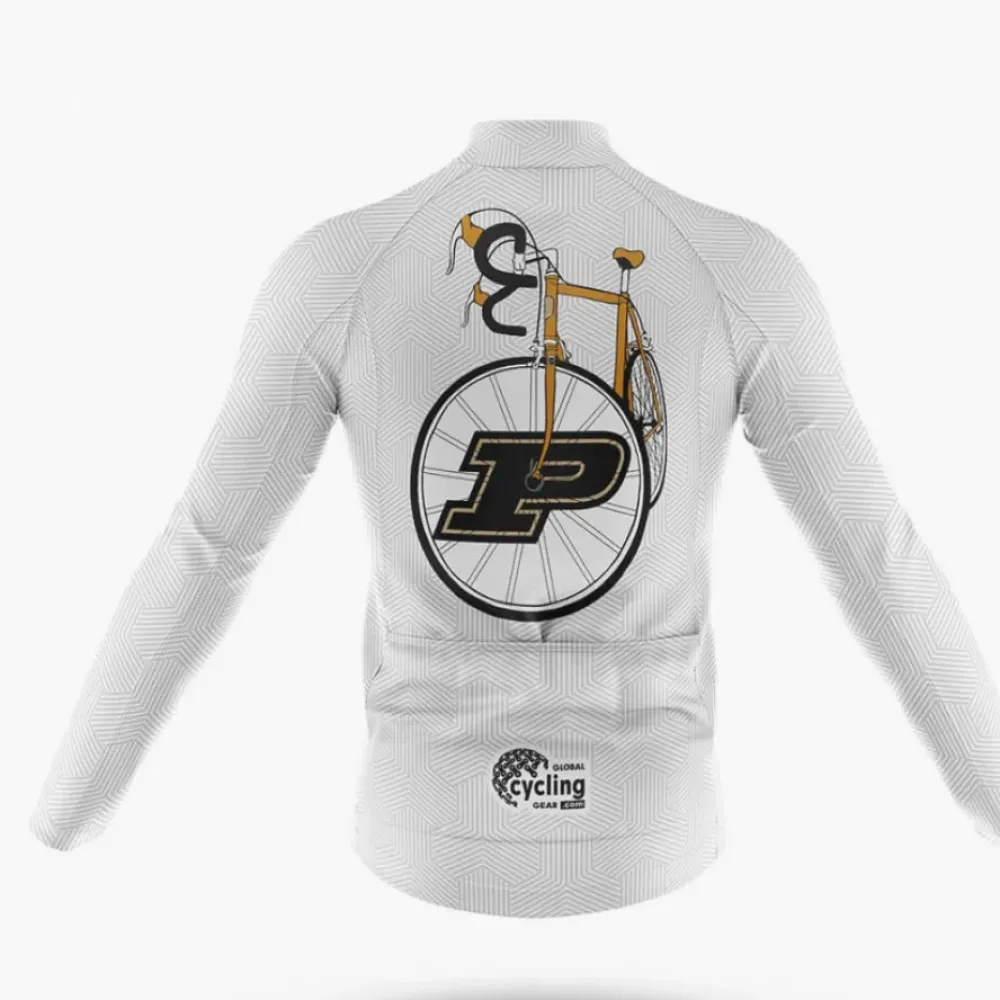 Purdue University Classic Cycling Kit White/Black/Grey