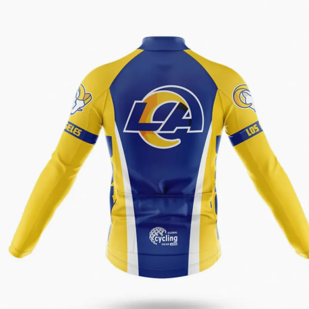 Los Angeles Rams Cycling Jersey Blue/Yellow/White