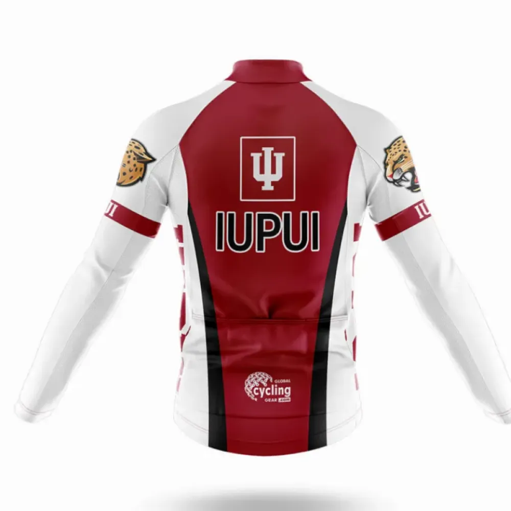 Indiana University–Purdue University Indianapolis Cycling Bibs Comfortable White/Red/Black