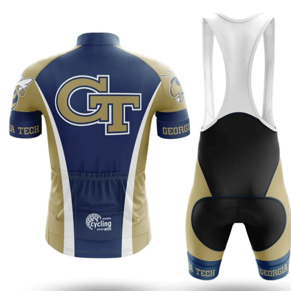 Georgia Tech Cycling Jersey Navy/Gold/White