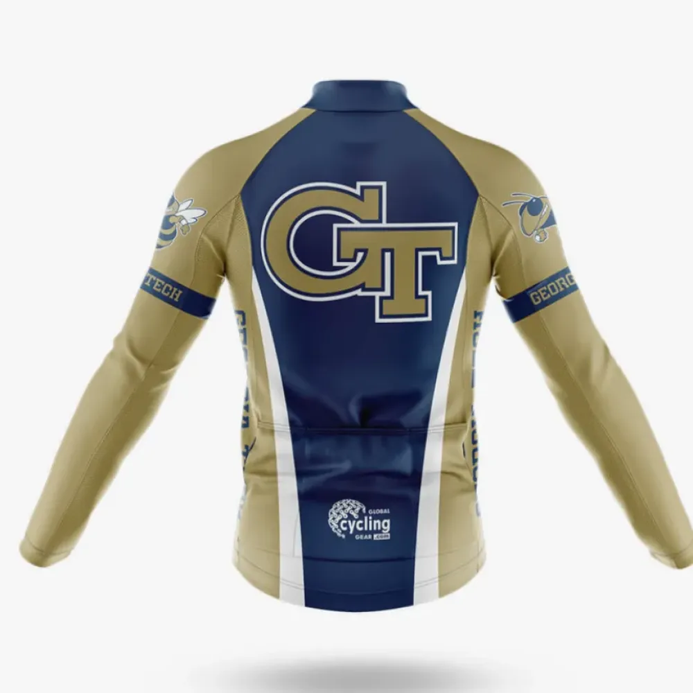 Georgia Tech Cycling Jersey Navy/Gold/White