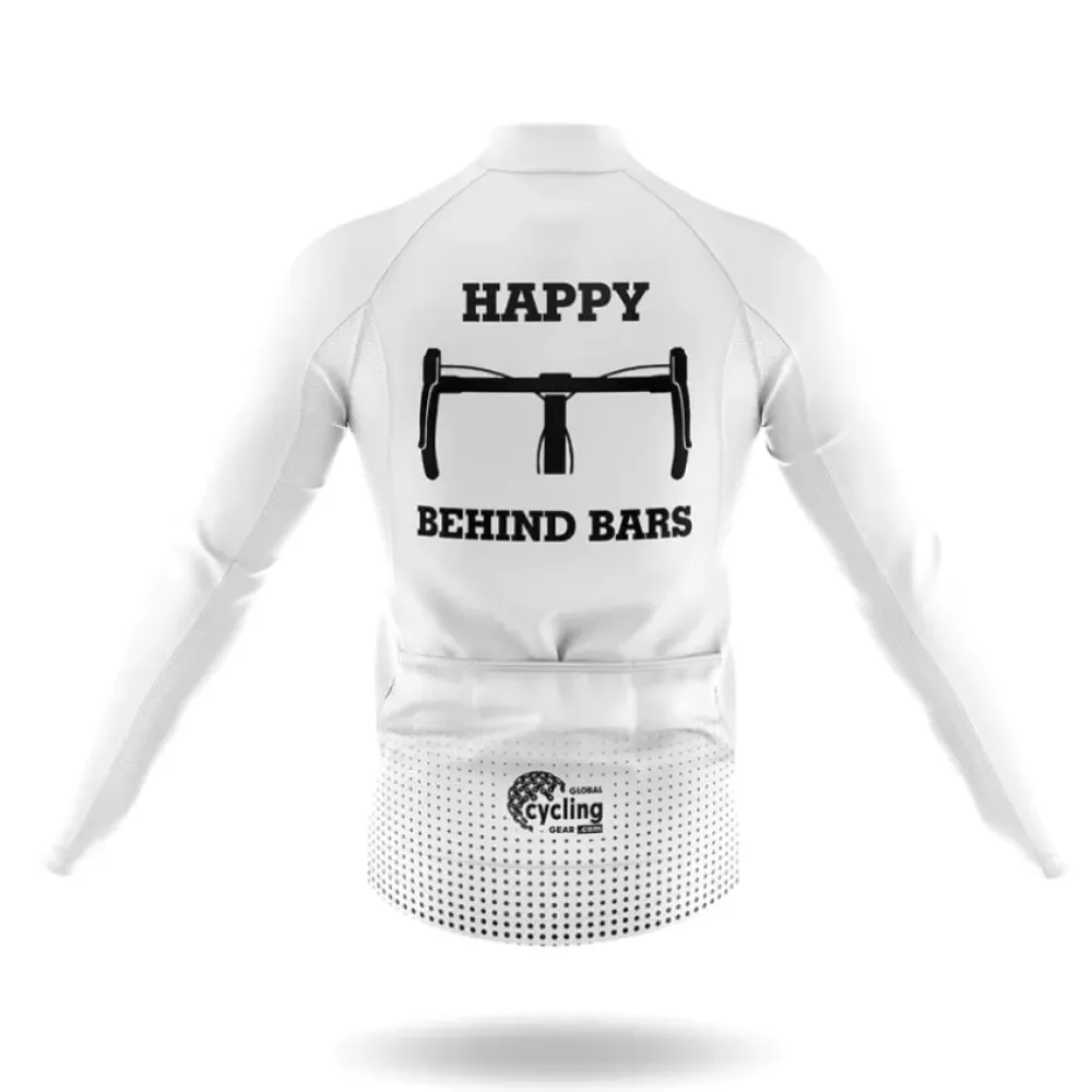 Cycling Kit Happy Behind Bars White/Black/Grey