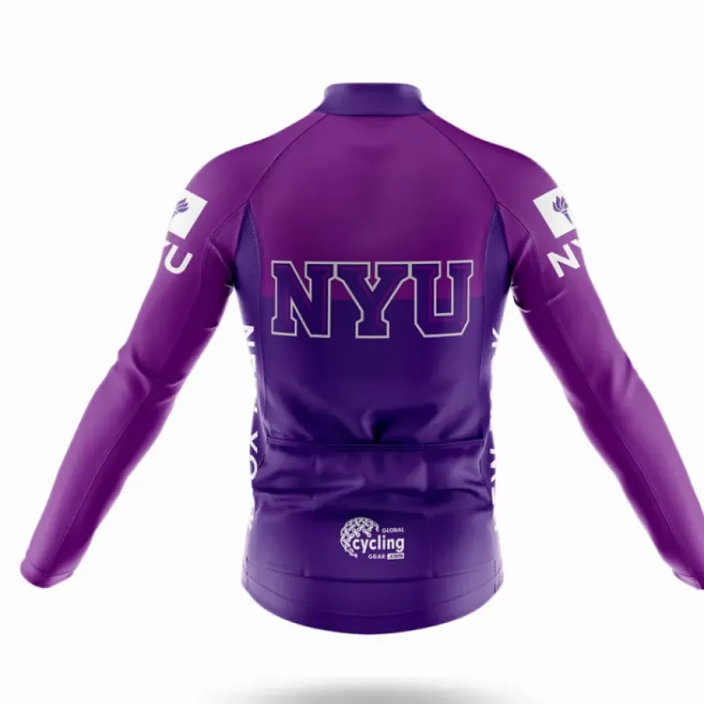 New York University Cycling Bibs Ver.2 Comfortable Purple/Black/White