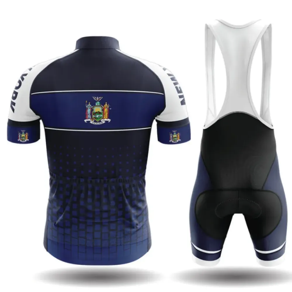 New York S1 Cycling Jersey Navy/White/Blue