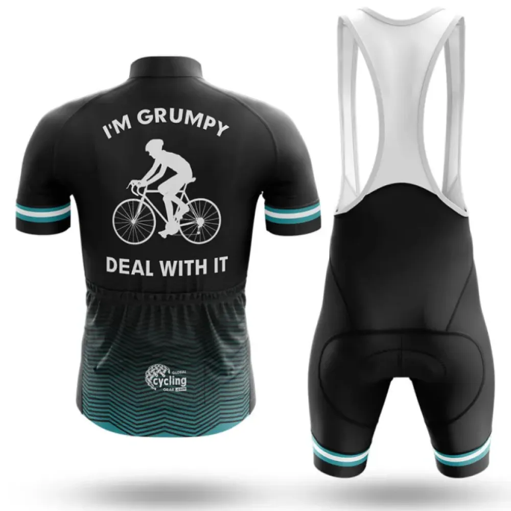 Cycling Kit I'm Grumpy Black/Teal/White
