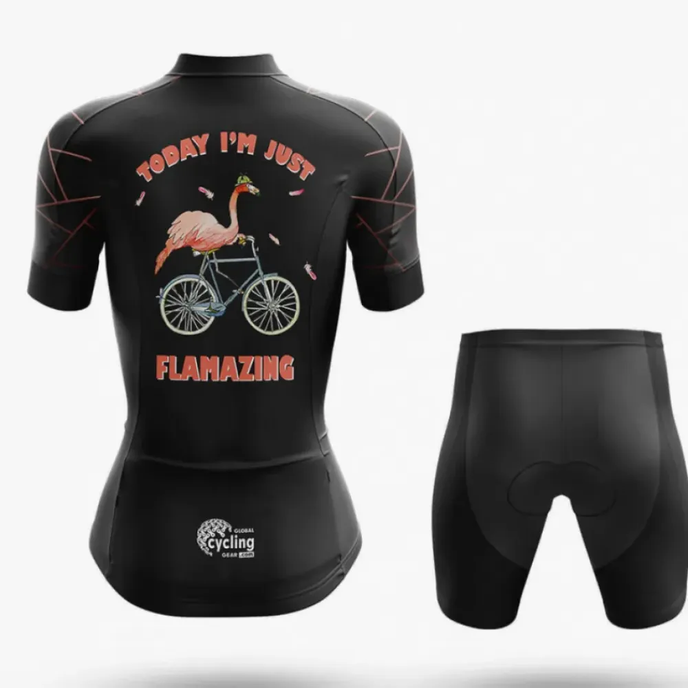 Flamazing Women's Cycling Jersey Unique Black/Pink/White