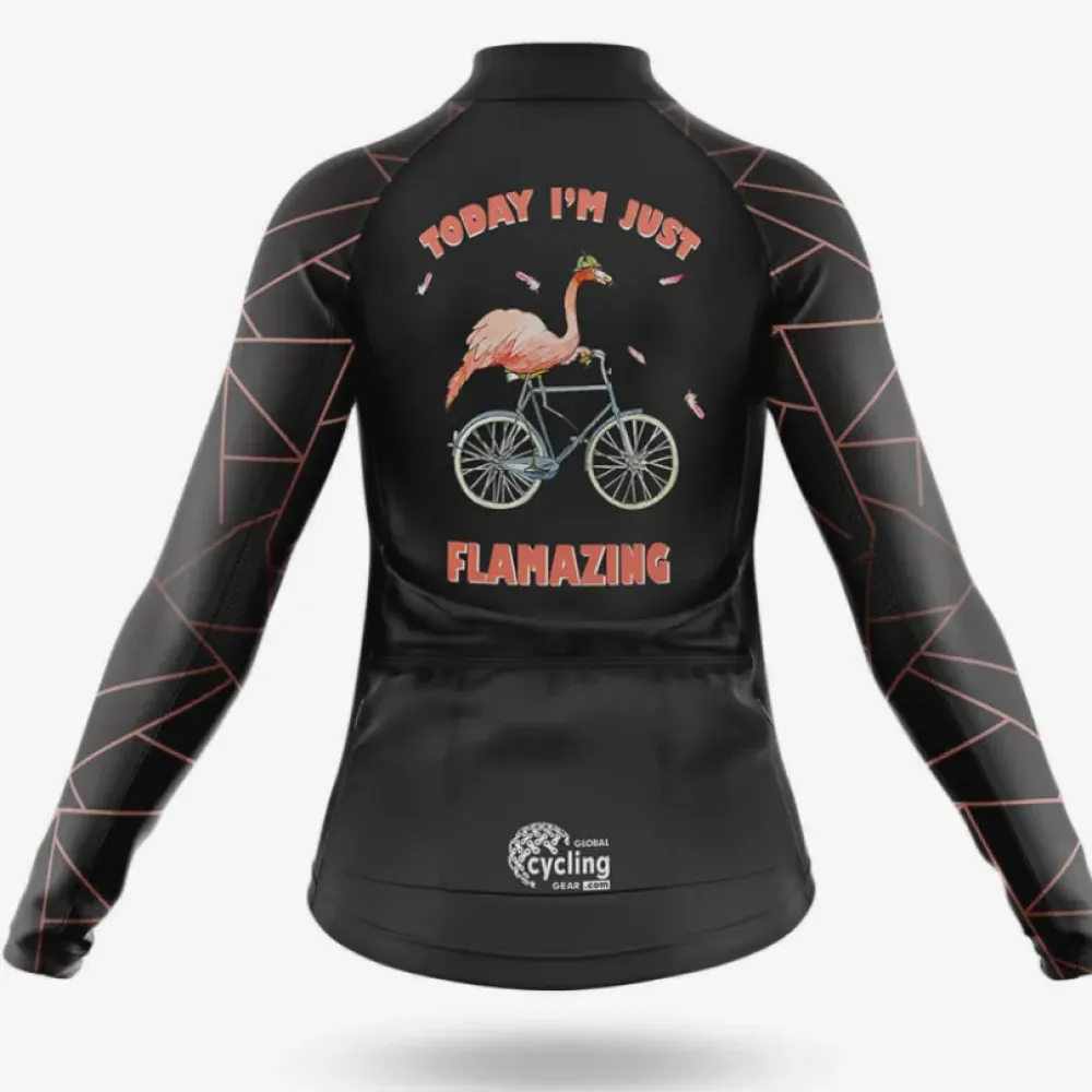 Flamazing Women's Cycling Jersey Unique Black/Pink/White