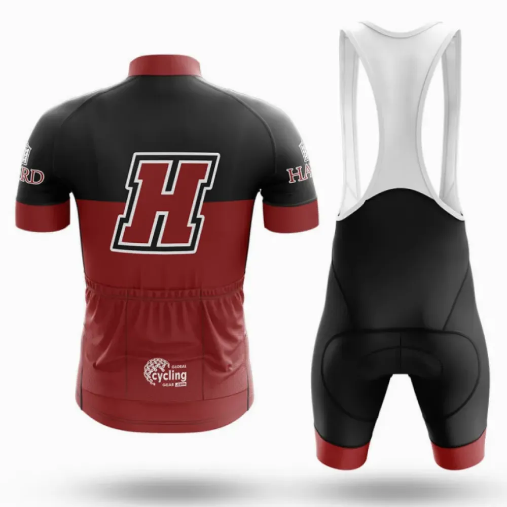 Haverford College Cycling Bibs Ver.2 Comfortable Black/Red/White