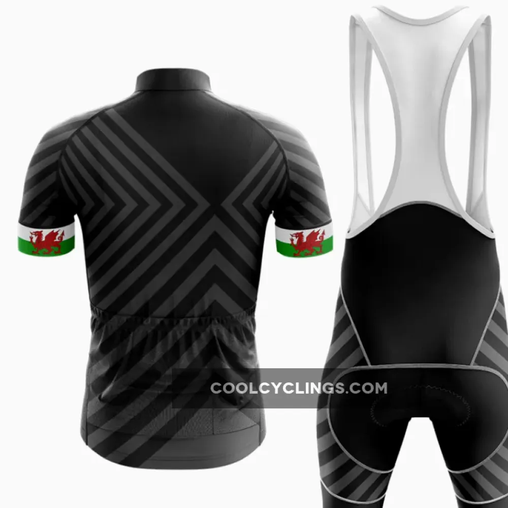 Wales V13 Breathable Black/Grey/White Cycling Bibs