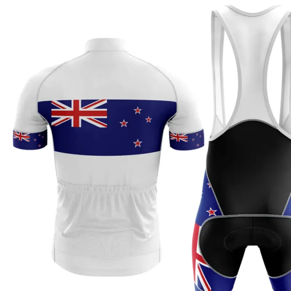 New Zealand V4 Cycling Bibs Union Jack Blue/Red/White