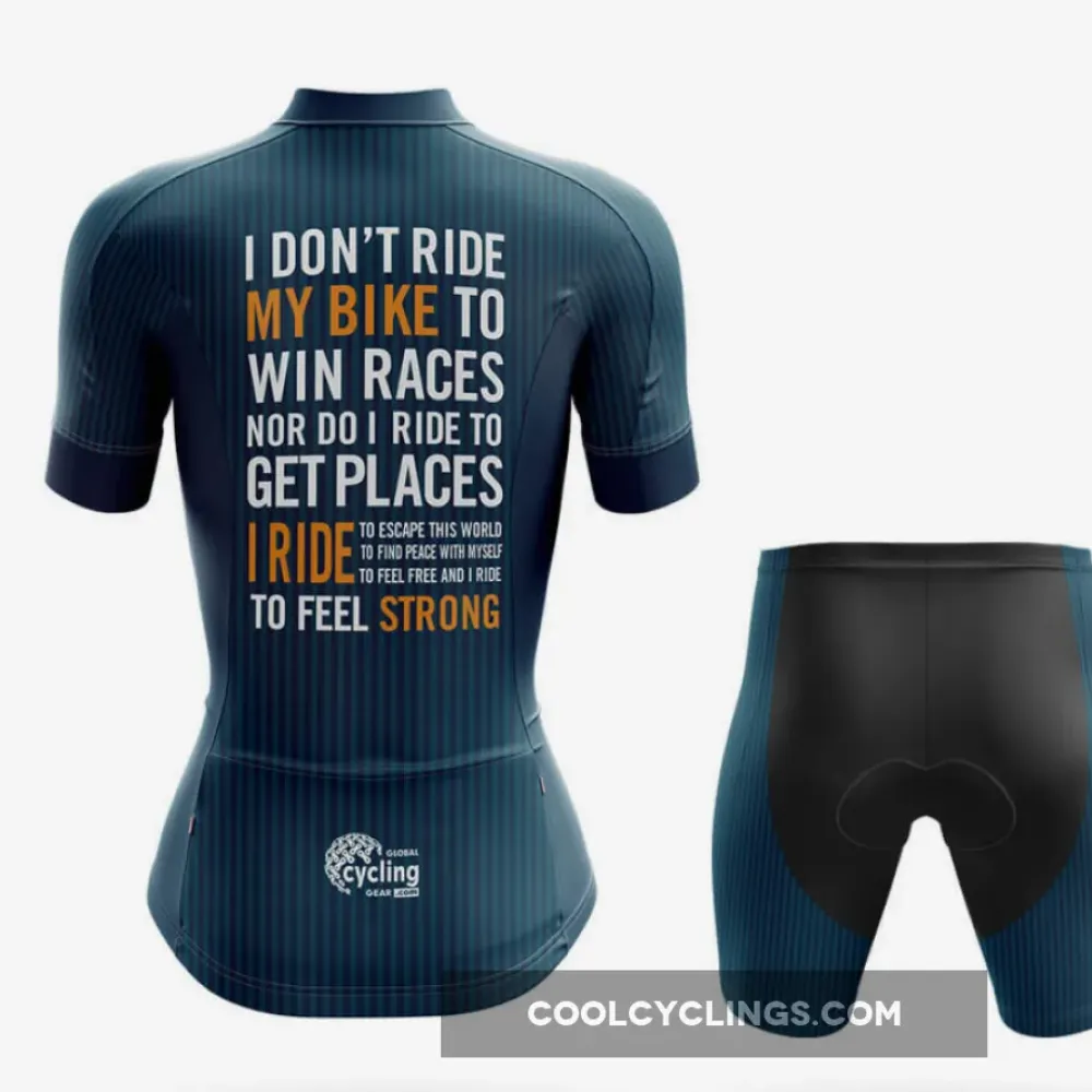Women's Cycling Kit Peaceful Ride Navy/Teal/Black