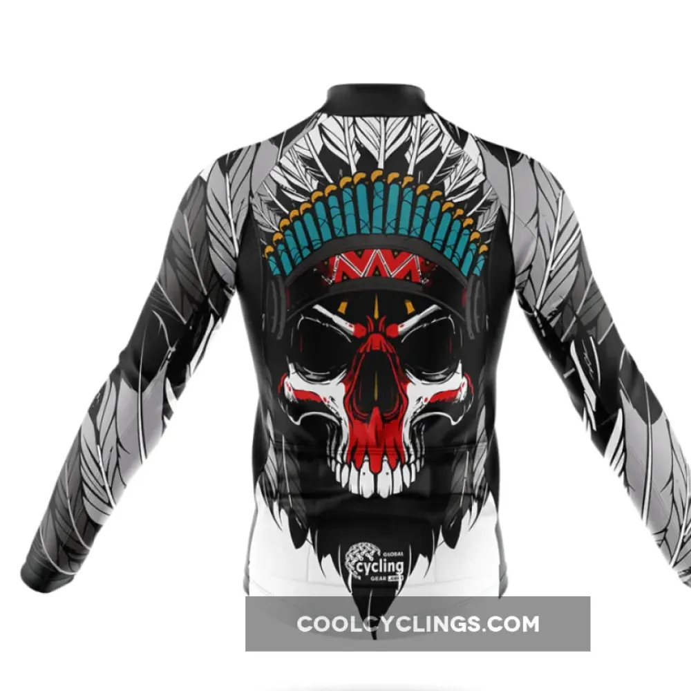 Native Skull Cycling Jersey Ver.2 Colorful Red/White/Black