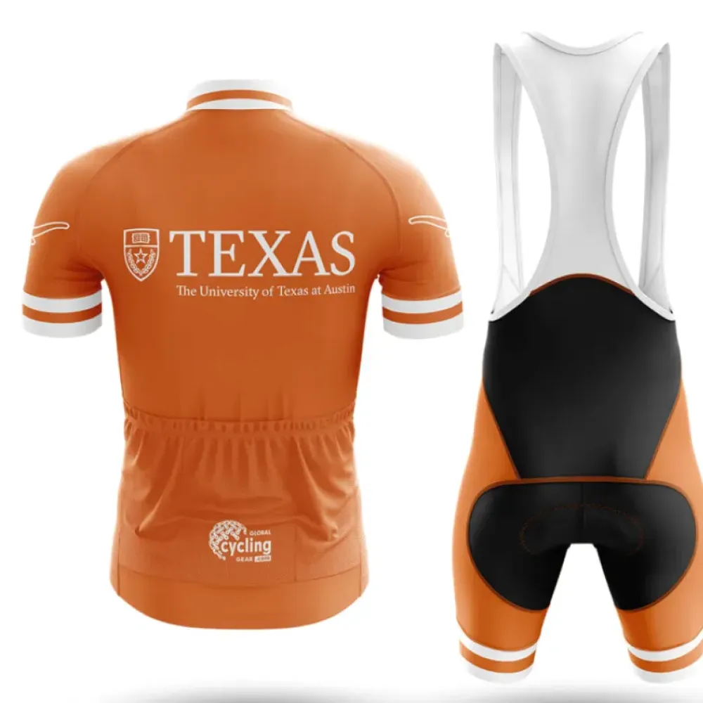 University of Texas Austin Cycling Jersey Texas Pride Orange/White/Gold