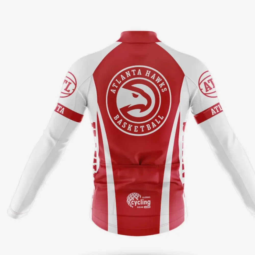 Atlanta Cycling Bibs Breathable White/Red/Black
